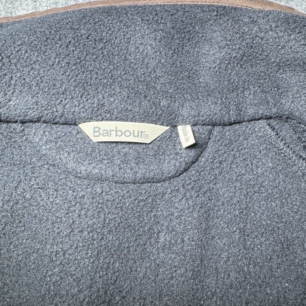 Barbour Fleece Vest Men's L Langdale Gilet Black Full Zip Outdoor Trim - Picture 7 of 13